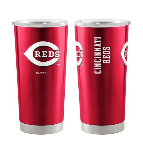 Cincinnati Reds 20oz Stainless Steel Travel Tumbler MLB Mug Glass Cup Cover