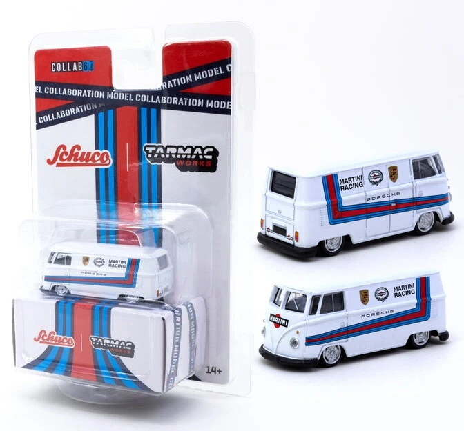 Schuco x Tarmac Works 1/64 Volkswagen T1 Panel Van - Martini Racing - COLLAB64 Foto 1 de 1
