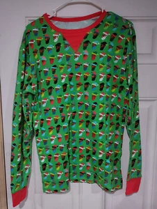 NWT Wondershop Family Green Multi Santa Print Holiday Pajama/Sleepwear Set - Picture 1 of 8