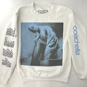 Sudadera Ariana Grande Coachella AMEX Sweetener World Tour Mujer S Blanca LEER - Imagen 1 de 18