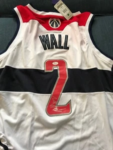 Camiseta deportiva swingman autografiada de los Washington Wizards de John Wall firmada JSA nueva con etiquetas - Imagen 1 de 6