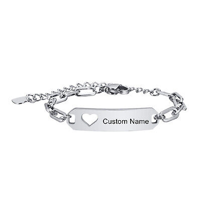 Infant Kids Girl Boy Baby ID Bracelets Child Jewelry Custom Name Birthday Gift • 5.99£