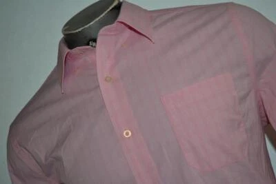 35001 Southern Tide Dress Shirt Pink Plaid Nylon Spandex Blend Size Large Mens - Image 1 of 4