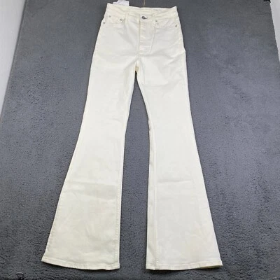 Rag & Bone Women's White 'Casey' High-Rise Flared-Leg Jeans Pants Size 28 - Image 1 of 4