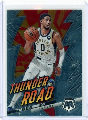 2022-23 Panini Mosaic Tyrese Haliburton Thunder Road #3 Indiana Pacers - Image 1 of 2
