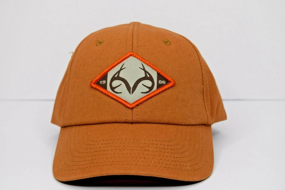 Realtree Antler Hat Trucker Baseball Cap Brown Snap Back