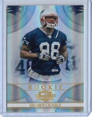 RARE 2008 DONRUSS THREADS SHAWN CRABLE ROOKIE CARD #232 ~ 01/50 UNIQUE  MICHIGAN - Image 1 of 2