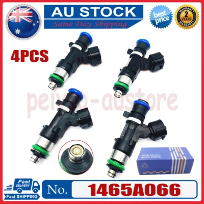 4Pcs Fits 2003-2017 Mitsubishi Triton MR 2.4L 4Cyl Fuel Injector 1465A066 AU - image 1 of 4