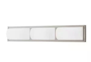 Bingham 24.02 In. 1-Light Brushed Nickel Integrated LED Bathroom Vanity Light Ba - Picture 1 of 8
