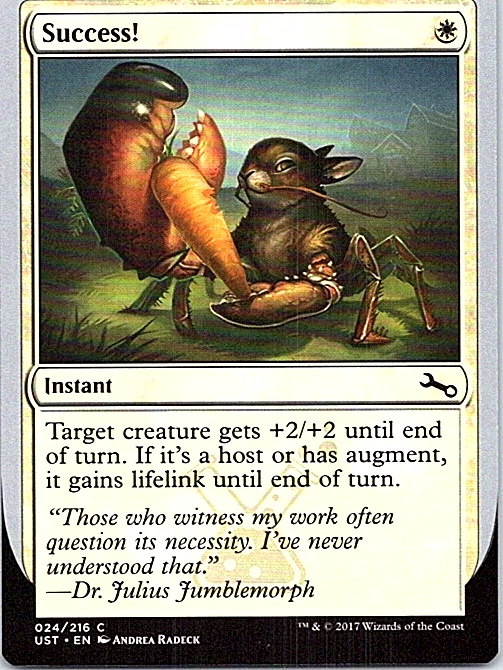 Success! Magic The Gathering Unstable Card Near Mint X4 - Image 1 of 1