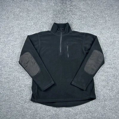 Chaqueta Condor Adulto Mediana M Pullover Negro 1/4 Cremallera Polar Coderas Para Hombres Foto 1 de 4