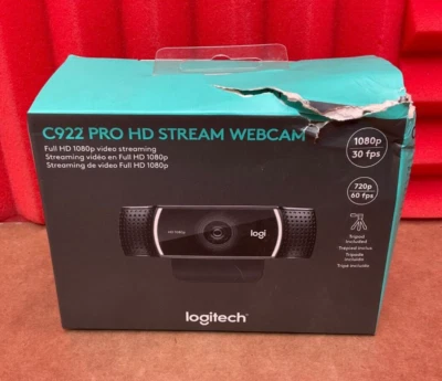 Logitech HD Pro C922 Webcam 1080p 960-001087 ✅❤️️✅❤️️  BRAND NEW! FACTORY SEALED - Image 1 of 3