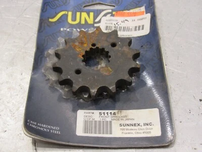 SUNSTAR SPRKT C/S 14T Fits: Kawasaki ZX600 ZZ-R 600,VN800E Vulcan 800 51114 - Image 1 of 4