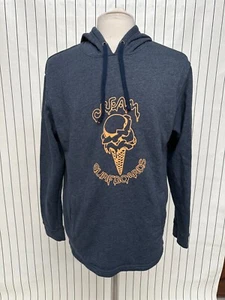 Next Level Hoodie Men's Gray Fleece Lined Surfboard Drawstring Pullover Size L - Picture 1 of 6