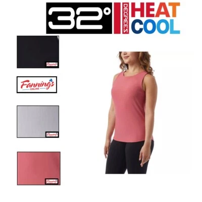 Camiseta sin mangas acanalada 32 Degrees para mujer con sujetador incorporado | K61 Foto 1 de 4