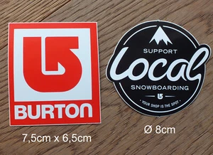 2 Burton Snowboards Snowboard Ski Vintage Sticker Aufkleber Mountain Outdoor RAR - Picture 1 of 1