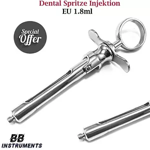 Dental Spritze Injektion EU AM Zylinderampullenspritze Aspiration 1,8ml Zahnarzt - Bild 1 von 4