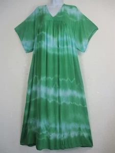 Damas Tie&Dye Lagenlook 100% Viscosa Estilo Caftán Vestido de Verano Talla Grande 16-22 - Imagen 1 de 61