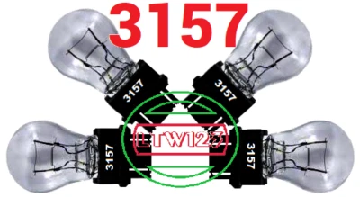 (4) 3157 LIGHT BULb Clear SUN EAST DUAL CONTACT - Image 1 of 2