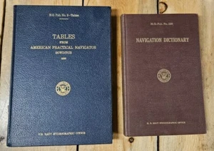 '58 Tables from American Practical Navigator Pub No. 9  &  '56  Nav. Dictionary - Picture 1 of 11