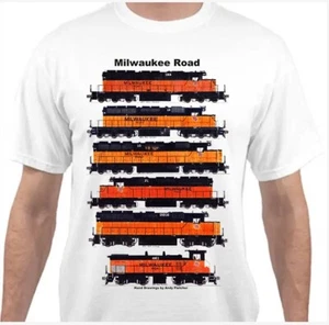 Camiseta Milwaukee Road Locomotives Railroad de Andy Fletcher - Imagen 1 de 1