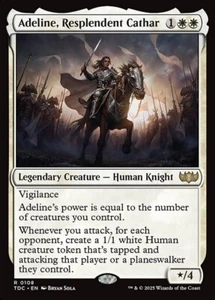*MtG : ADELINE, CHAT RESPLENDISSANT - Commandant Tarkir : Tempête du Dragon Rare - magicman* - Photo 1/1