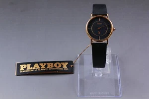 Vintage 1982 Seiko Y481-0460 Playboy Limited Black Dial Quartz Mens Watch JAPAN - Picture 1 of 10