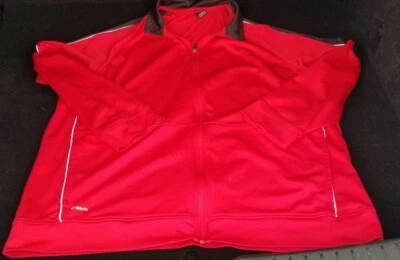 Athletic Works Mens Track Jacket Windbreaker Red Size XXL Lightweight Zip Up - Image 1 of 4