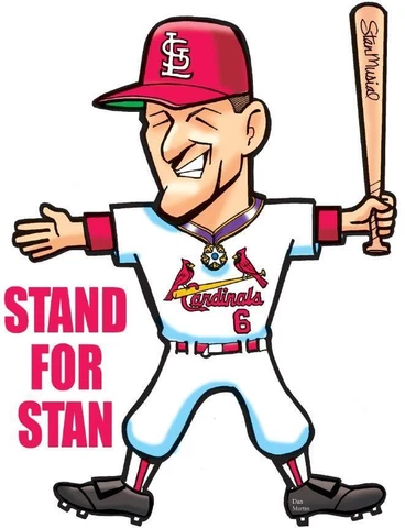 Set of 10 St. Louis Cardinals STAN MUSIAL Stand for Flat 10/2/2010 SGA Signed Cover