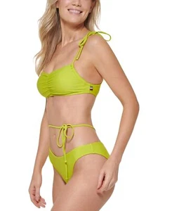 Tommy Hilfiger Standard Adjustable Comfortable Bikini Top, Bright Chartruese XL - Picture 1 of 3