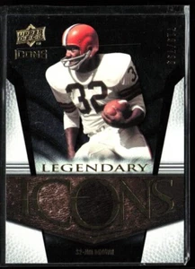 Upper Deck Icons Legendary Icons 2008 plateado #LI10 Jim Brown #/799 - Imagen 1 de 3
