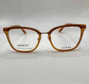 Guess GU2964-D 044 Orange Gold Plastic Eyeglasses Frame 53-18-145 Asian Fit - Picture 1 of 5