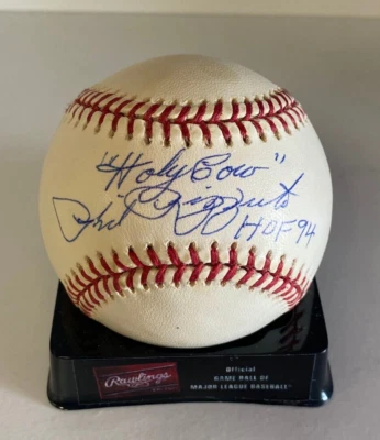PHIL RIZZUTO YANKEES HOLY COW HOF 94 SIGNED AUTOGRAPHED M.L. BASEBALL BECKETT - Image 1 of 4