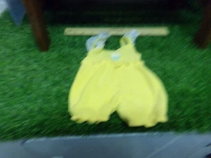 fits small cabbage patch KIDS doll KID yellow OVERALLS - Picture 1 of 2