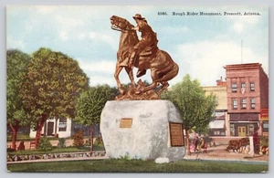 Rough Rider Monument Prescott Arizona AZ Postcard - Picture 1 of 2