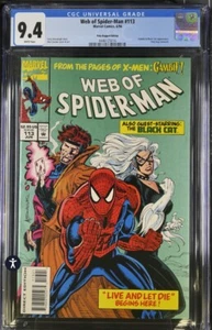 Web of Spider-Man #113: Gambit & Black Cat Crossover - CGC 9.4 Grade Comic! - Picture 1 of 8