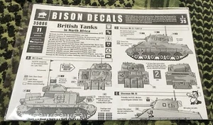 BRITISH M3/M4 LEES SHERMANS IN N.AFRICA BISON 35086 1/35 - Picture 1 of 2