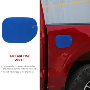 Exterior azul llenador de combustible puerta de depósito de gasolina tapa tapa moldura para Ford F-150 2021-2022 - Imagen 1 de 9