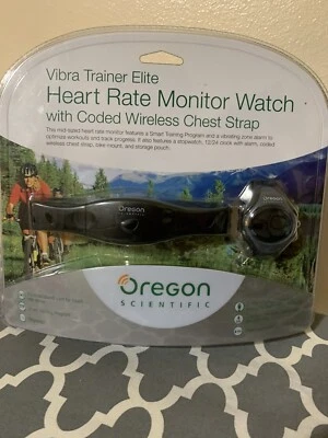 Reloj Oregon Scientific 2005 monitor de ritmo cardíaco SE212 y correa para el pecho stock antiguo NUEVO Foto 1 de 4