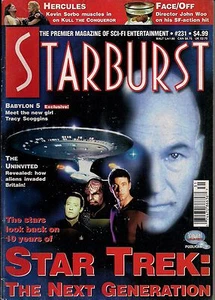 Starburst No.231 1997 STAR TREK NG 10TH ANNIVERSARY, KEVIN SORBO KULL,HERCULES - Picture 1 of 1