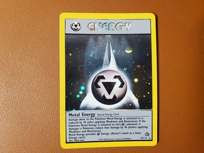 Metal Energy 19/111 Holo Rare Vintage Pokemon Card, Neo Genesis Set MP - Image 1 of 2