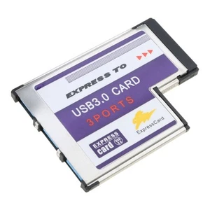 54mm for Express Card 3 Port USB 3.0 Adapter Expresscard for Laptop FL1100 Chip - Afbeelding 1 van 8