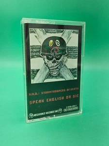 S.O.D. STORMTROOPERS OF DEATH Speak English Or Die Cassette Original Very Good - Picture 1 of 4