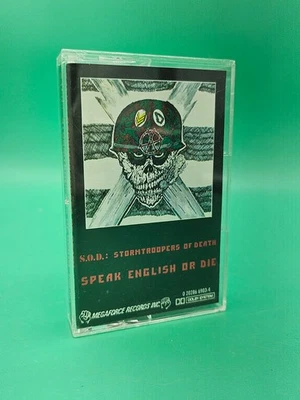 S.O.D. STORMTROOPERS OF DEATH Speak English Or Die Cassette Original Very Good - Image 1 of 4