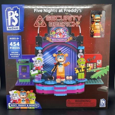 2025 PhatStacks Five Nights at Freddy’s Security Breach Deluxe Buildable Playset - Image 1 of 4
