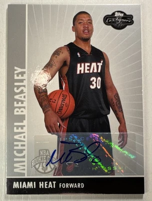 Michael Beasley 2008-09 Topps Co-Signers Rookie Auto #/50 #102 - Image 1 of 2