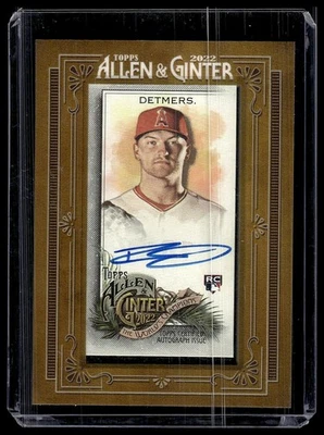 2022 Topps Allen & Ginter / Reid Detmers ROOKIE FRAMED Game-Used AUTOGRAPHS - Image 1 of 2