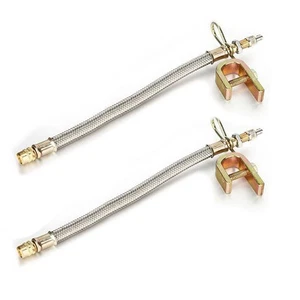 Copper Nut and Stainless Steel Protector Valve Stem Extensions Set of 2 - Picture 1 of 12