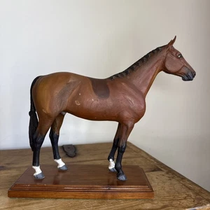 Escultura ecuestre de caballo de madera tallada hijo de Calvino Roy Webb Kinstler de colección - Imagen 1 de 16