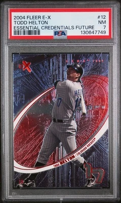 Todd Helton #'d /54 - 2004 Fleer E-X Essential Credentials Future SSP PSA 7 HOF - Image 1 of 2